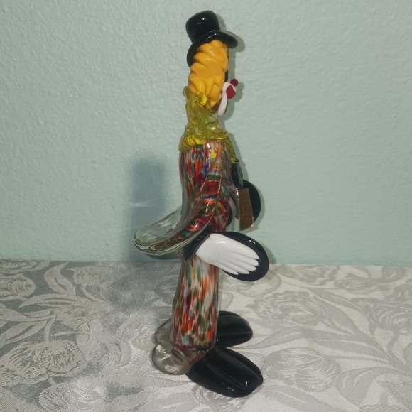 Vintage Handblown Murano Glass Clown - Picture 4 of 5